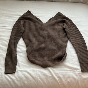 Knotted back sweater